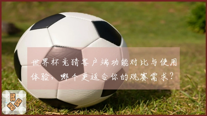 世界杯竞猜客户端功能对比与使用体验，哪个更适合你的观赛需求？